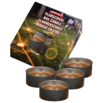Wax candle in box