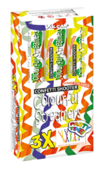 Confetti shooter 3-pack COLOURFUL STREAMERS – Image 2