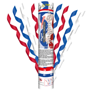 Confetti shooter 3-pack RED-WHITE-BLUE