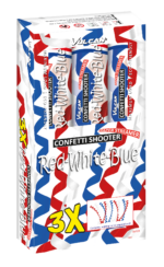 Confetti shooter 3-pack RED-WHITE-BLUE – Image 2