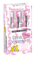 Confetti shooter 3-pack PINK STREAMERS – Bild 2