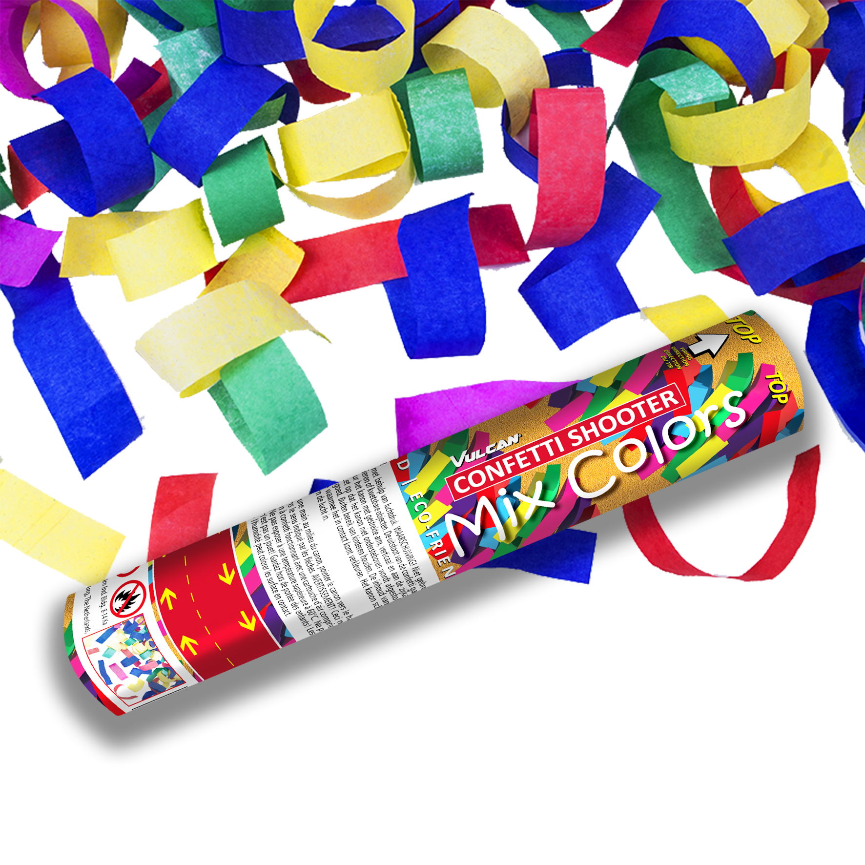 96714 Confetti cannon MIXED COLORS – Image 1