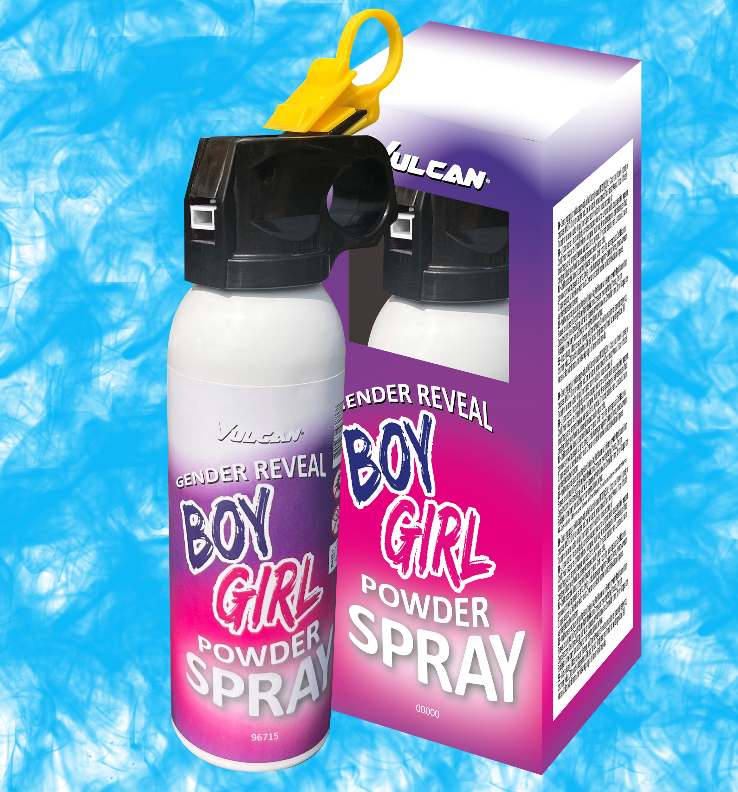 96715 Gender reveal powder spray BLUE - Image 1