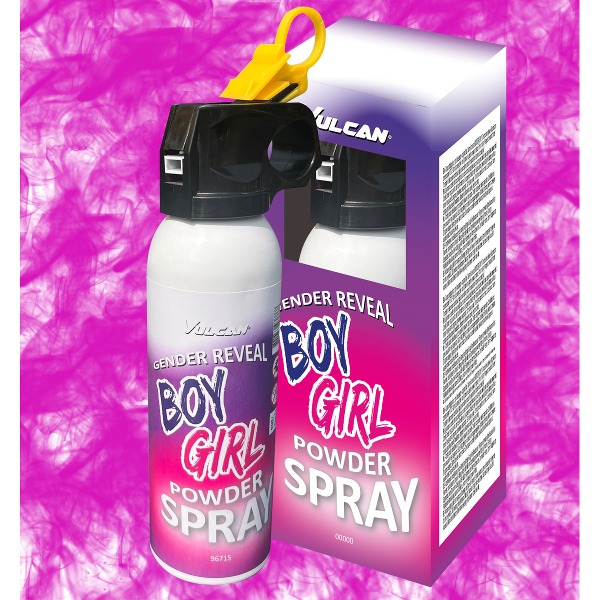 96716 Gender reveal powder spray PINK - Image 1